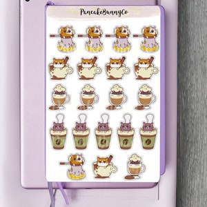 Cat in Coffee planner stickers