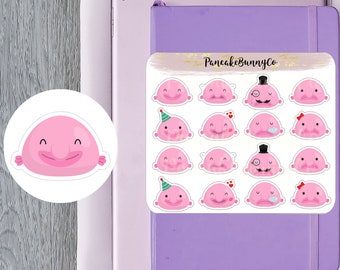 Blobfish stickers