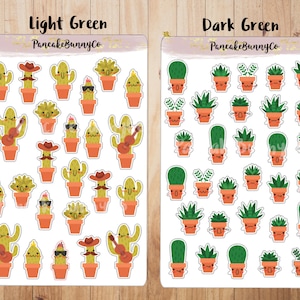 Autocollants succulents cactus