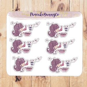 Laundry day planner stickers