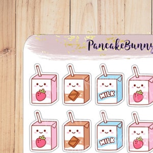 Milk box stickers