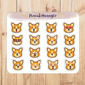 Autocollants d’émotion Corgi