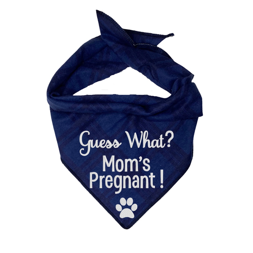 Surprise Pregnancy Announcement Dog Bandana,pregnancy Announcement Dog