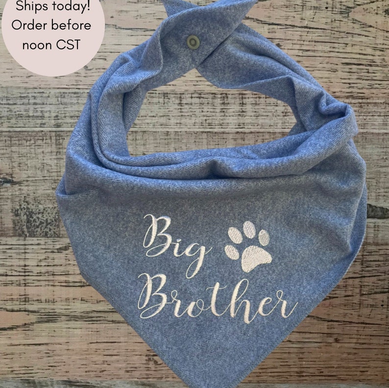 Big Brother dog bandanabig brother bandana for dogpregnancy Etsy