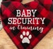 Baby Security in training Dog Bandana,Baby Announcement,Pregnancy Announcement, Baby Security bandana,Baby Announcement With dogs