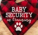 Baby Security in training Dog Bandana,Baby Announcement,Pregnancy Announcement, Baby Security bandana,Baby Announcement With dogs 