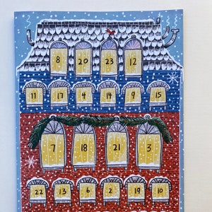 Tarjeta de felicitación con calendario de adviento - Community Christmas