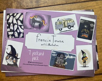 Spooky Halloween Postcards