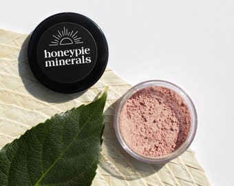 Natural Mineral Blusher - Candy - 3g sifter jar - Vegan, Cruelty-Free Makeup, Loose Blush Powder Tint, Ethical Clean Beauty, Made in the UK