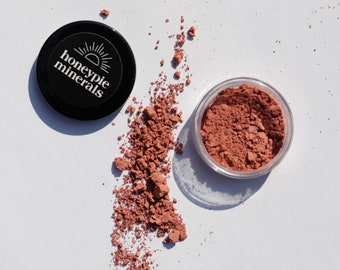 Natural Mineral Blusher - Sorbet - 3g sifter jar (vegan, cruelty-free makeup, loose blush powder tint) by Honeypie Minerals