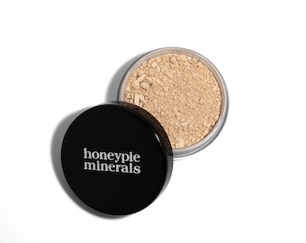 Natural Mineral Foundation - Various Shades - 10g sifter jar (vegan, cruelty-free makeup, loose powder) by Honeypie Minerals