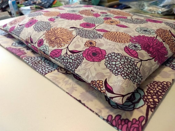 Purple Perfection Pillow with matching cover. 100% Organic Buckwheat Hull fill mixed with Organic Blue Lavender.