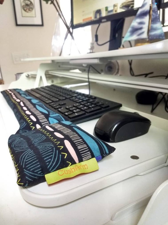 Modern Keyboard Wrist rest Support, perfect for a stand up desk, Comfort and Support, Flaxseed filled