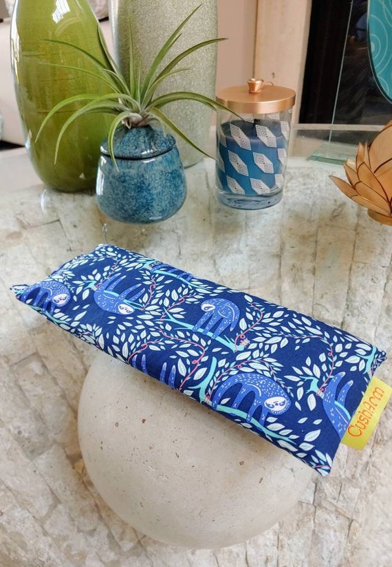 Sloth Eye Mask CushArm Relaxation Body Square, pop in the Freezer, Natural Cold or Heat Pack, Lasting Cooling Comfort