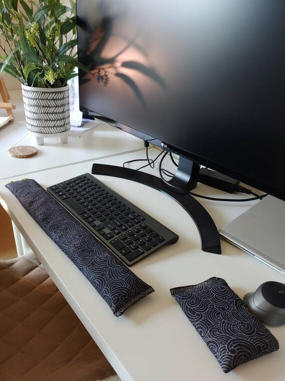 Japanese Wave Stylish And Comfortable Keyboard And Mouse Computer Wrist Rest Support