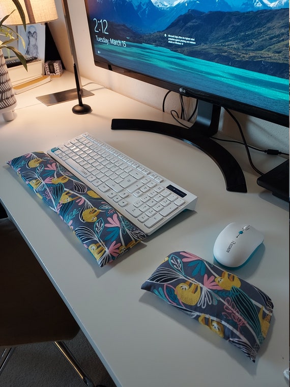 Modern Sloth Keyboard and mouse computer wrist rest support- All Natural