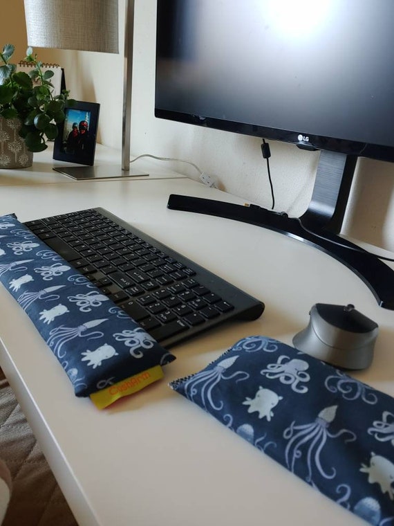 Cute Sea Creature stylish and comfortable Keyboard and mouse computer wrist rest support- All Natural