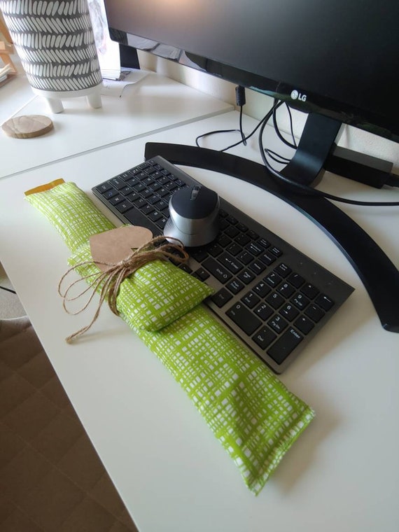 Lime Green geometric modern stylish and comfortable Keyboard and mouse computer wrist rest support