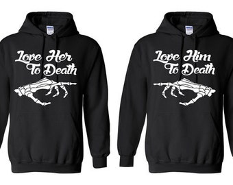 I Love Her//Him to Death Lovely Hoodie 2