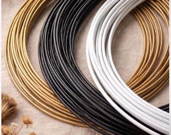 Large Metal Macrame Hoops – White, Black or Gold Craft Rings for Dreamcatcher, Floral Wreath & Wall Decor (Many Sizes Available)