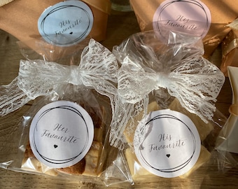 His & Hers Fudge Wedding Favours