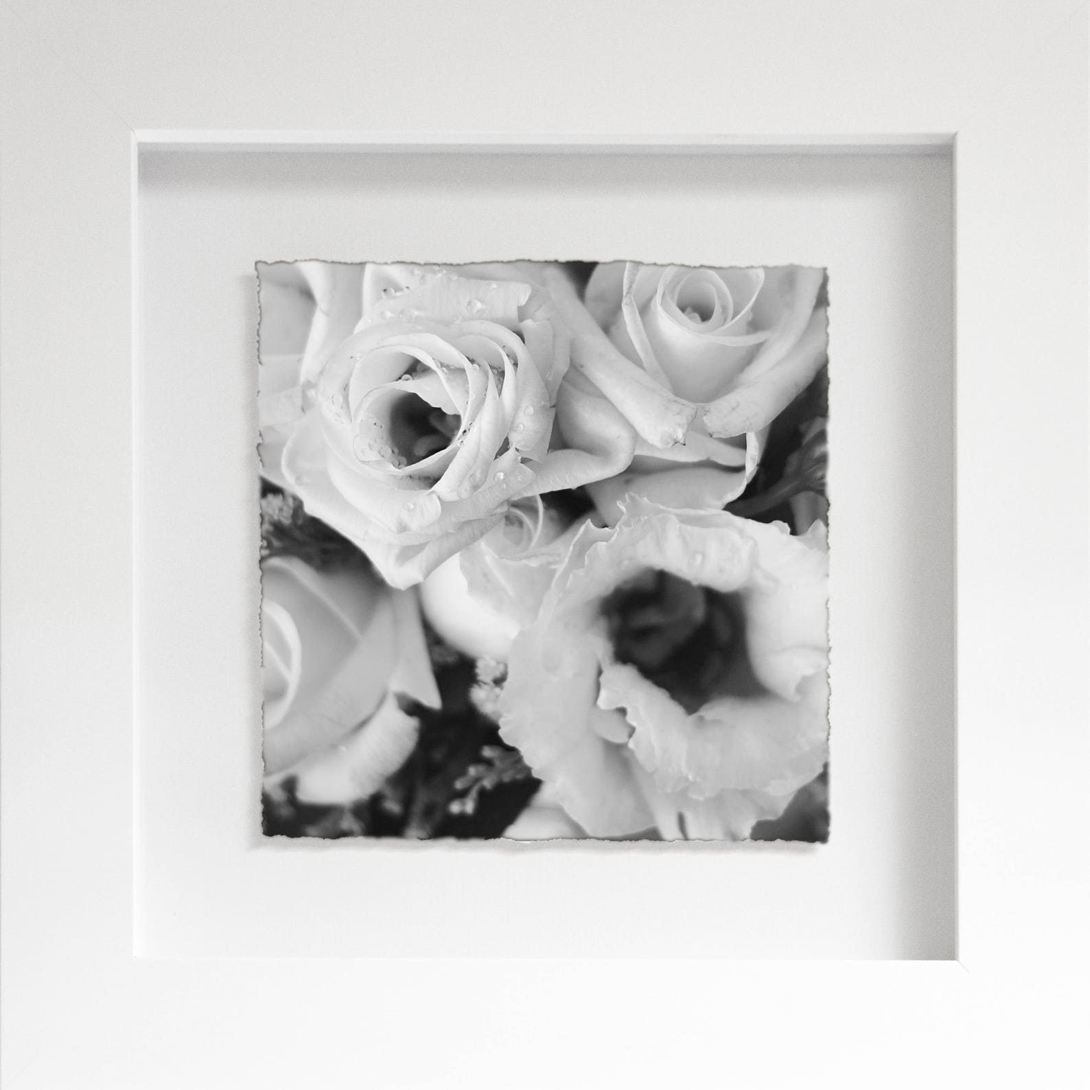 Floral 01 Framed Photography Flowers Black & White Home | Etsy