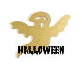 Little ghost HALLOWEEN wooden - paint or decorate