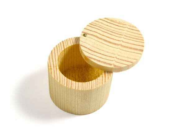 1pc Eech Plywood Round Box Diy Unfinished Wooden Craft Items Basics /& Hobbies