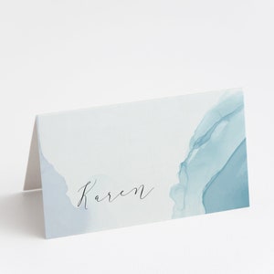 Boys Watercolour Place Cards| Boys Christening | Baptism Invitation | Name Tag