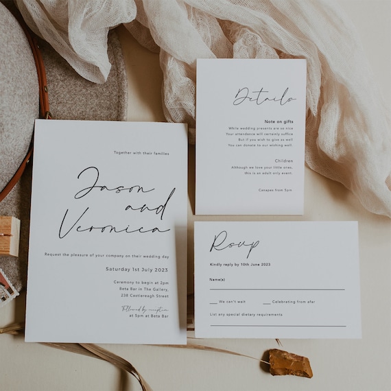 Wedding invitation bundles outlet