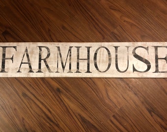 FARMHOUSE sign, Farmhouse wall decor