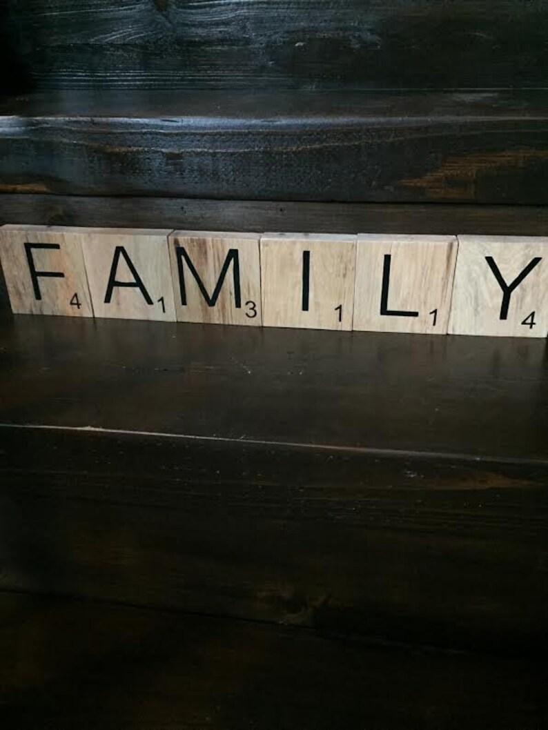 Scrabble Tiles 4 In. X 4 In. Wall Decor Scrabble Tile Wall Etsy