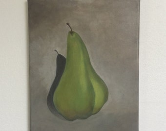 Pear Still Life Acrylic Painting