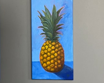 Colorful Pineapple Acrylic painting