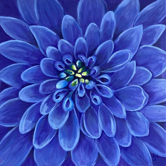 Blue 2024 dahlia flower