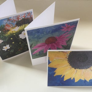 Notitiekaarten - diverse bloemmotieven in doosset