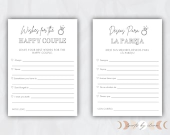 Giochi di matrimonio in inglese e spagnolo - Auguri per la coppia / Deseos Para La Pareja - DOWNLOAD IMMEDIATO