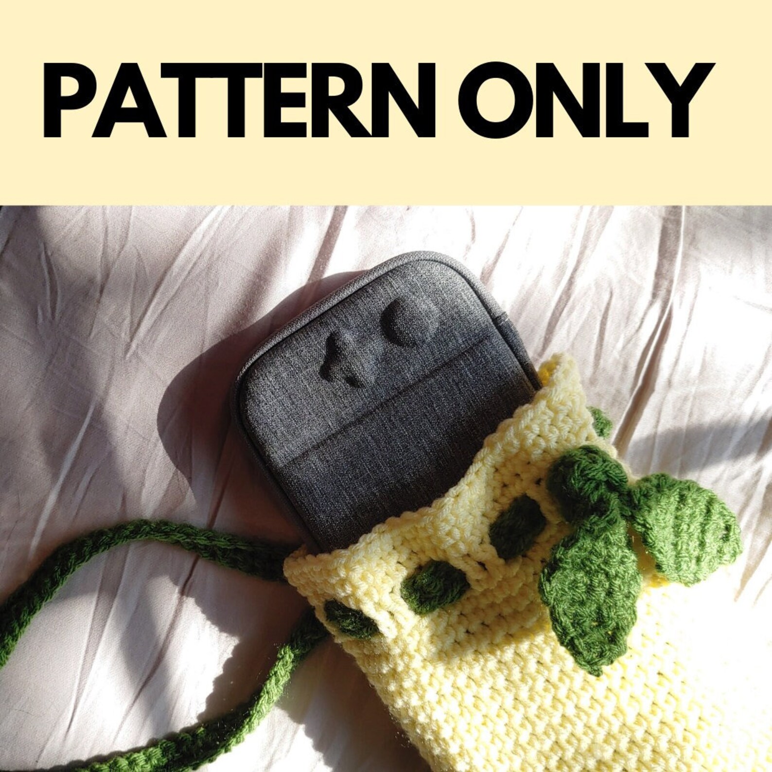 Crochet Lemon Bag PATTERN Switch Case Etsy