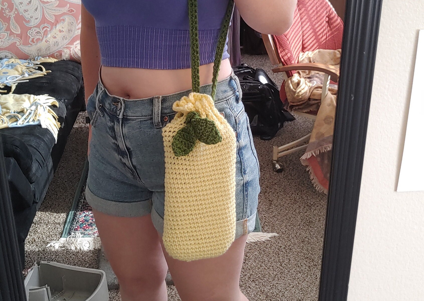 Crochet Lemon Bag PATTERN Switch Case Etsy