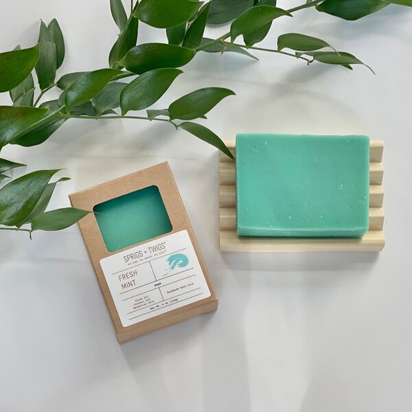 Fresh Mint Soap | Organic Soap | Clean Beauty