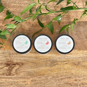 Sprigs and Twigs Clay Free Remineralizing Tooth Powder for Adults and Kids - choose you flavor-