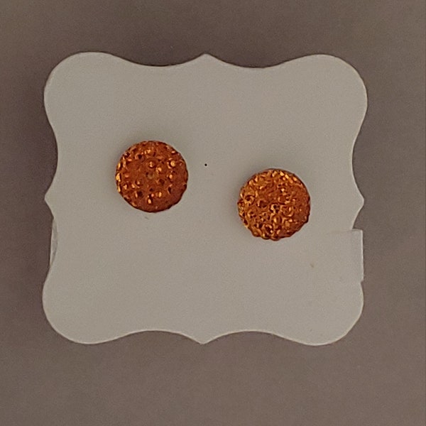 Sparkle dot earrings with plastic posts
