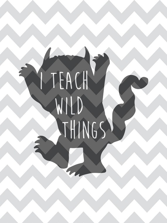 I Teach Wild Ones Things Svg Digital Download Etsy
