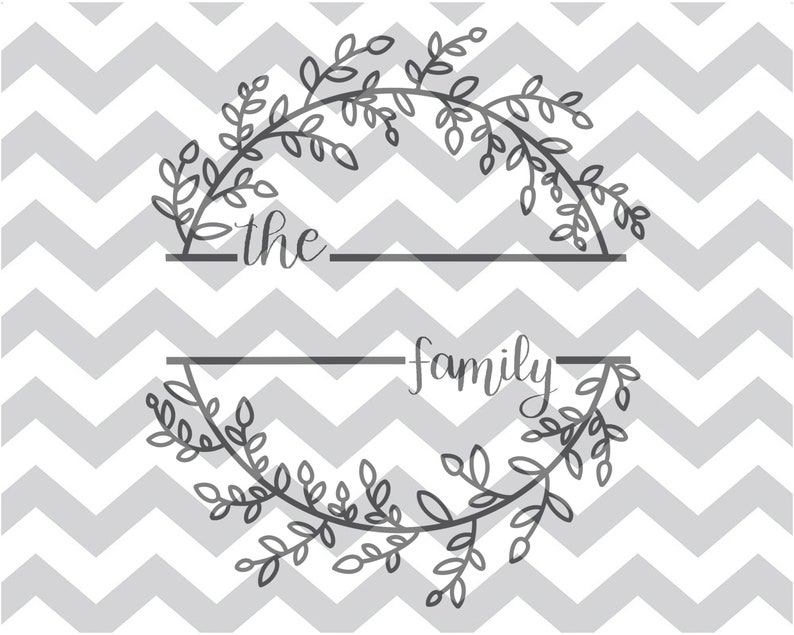 Download Family Monogram Maker With Split Text Svg File