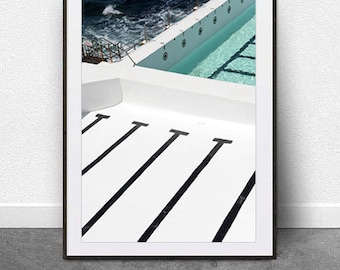 Listras Costeiras, Fotografia de Belas Artes, Impressão Costeira, Impressão de Praia, Impressão Náutica, Fotografia Moderna, Arte Fotográfica Contemporânea, Piscina Oceânica