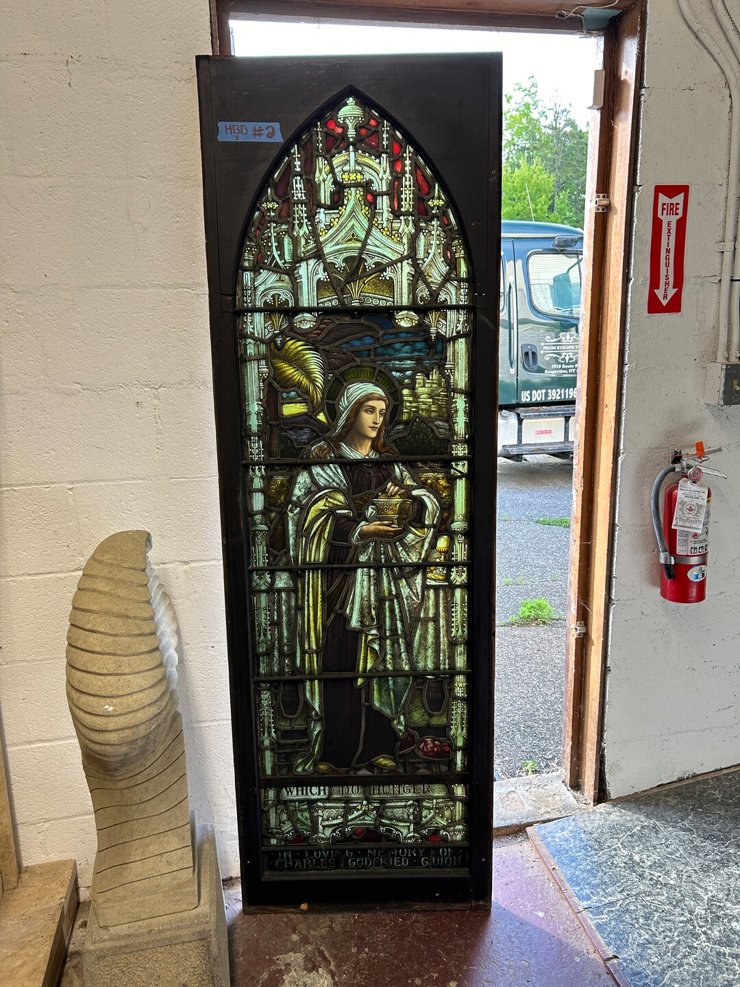 Antique St. Lucy Stained Glass Religious Church Window - PAC9 - Etsy