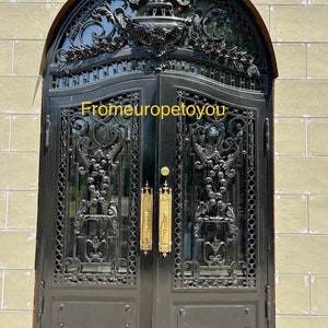 Victorian Style Wrought Iron Entry Door