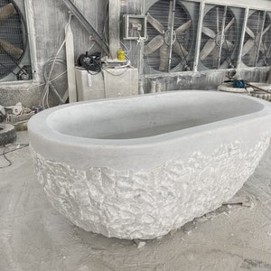 Hand Carved Chiseled Estate Bathtub