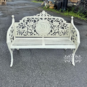 Victorian Style Cast Iron Garden Bench - RS126-B