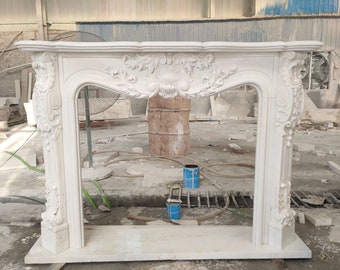 Marble French Style Fireplace Mantel